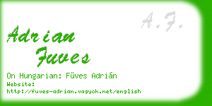 adrian fuves business card
