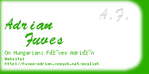 adrian fuves business card